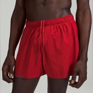 Lululemon Mens Surge Shorts 6" Lined Red Athletic Running Gym‎ Size Small